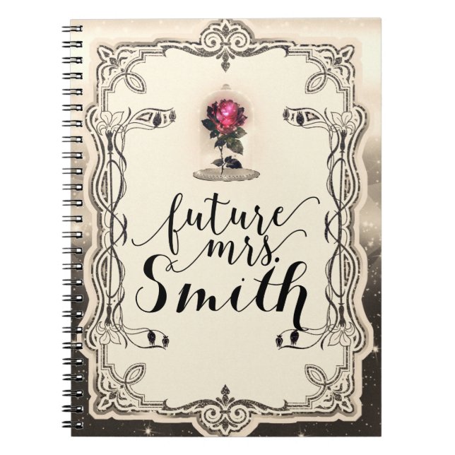 Cuaderno Cuento de Hadas Encantado Libro Mágico Rosa Roja F (Frente)