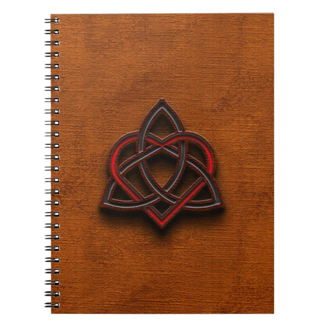 Cuaderno Cuentos celtas Textos de San Valentín de tela card (Frente)