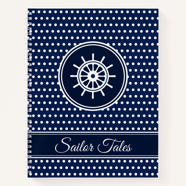 Cuaderno 'Cuentos de marineros' Personalizado Plantilla de  (Anverso)