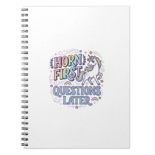 Cuaderno Cuerno de Unicornio Preguntas Primero Adorable Sti