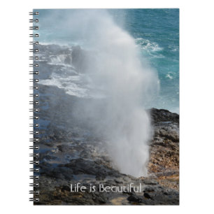 Cuaderno Cuerno Escupidor Koloa Kauai (mi fotografía)