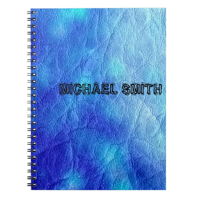 Cuaderno Cuero azul (Frente)