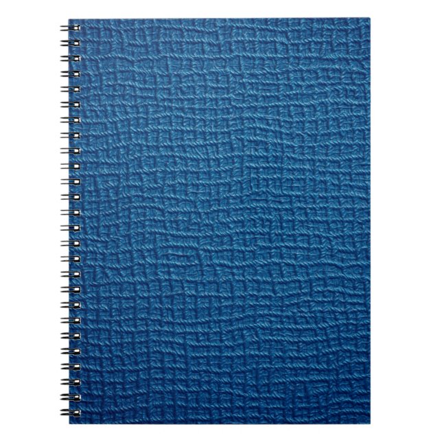 Cuaderno Cuero azul intenso (Frente)