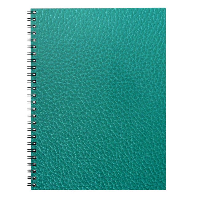 Cuaderno Cuero de Aquamarine: Textura de serpiente de moda. (Frente)