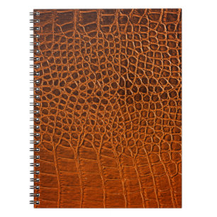 Cuaderno Cuero de cocodrilo marrón