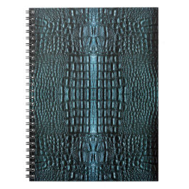 Cuaderno Cuero de lagarto azul