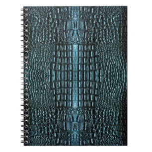 Cuaderno Cuero de lagarto azul