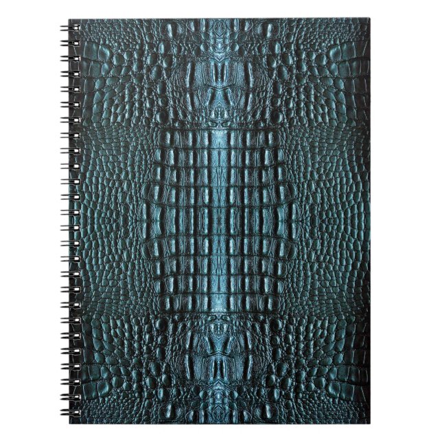 Cuaderno Cuero de lagarto azul (Frente)