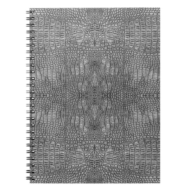 Cuaderno Cuero de ligador gris (Frente)