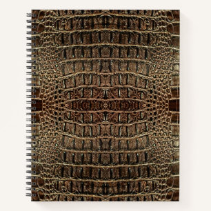 Cuaderno Cuero de ligador marrón