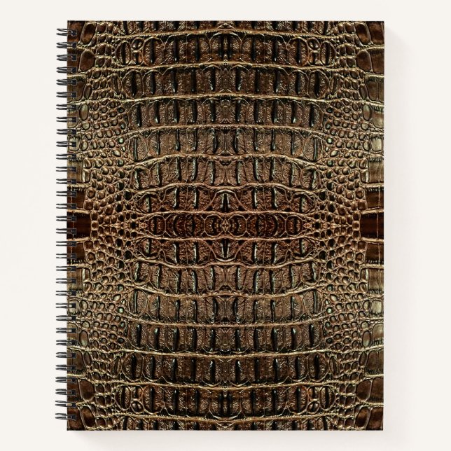 Cuaderno Cuero de ligador marrón (Anverso)
