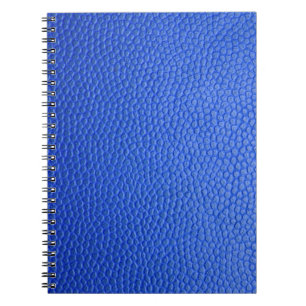 Cuaderno Cuero de piel azul textura