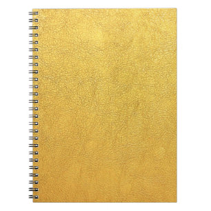 Cuaderno Cuero dorado brillante: fondo texturizado