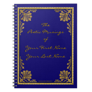 Cuaderno Cuero dorado falso (personalizado)