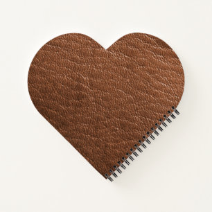 Cuaderno cuero marrón