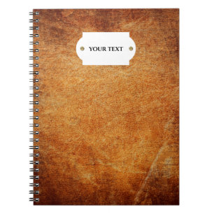 Cuaderno Cuero marrón con sombra