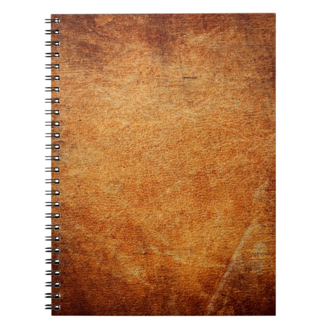Cuaderno Cuero marrón con sombra (Frente)
