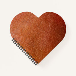 Cuaderno Cuero marrón falso