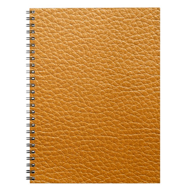 Cuaderno Cuero marrón, fondo de textura de cierre. (Frente)