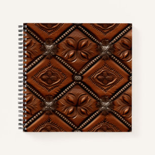 Cuaderno Cuero marrón occidental