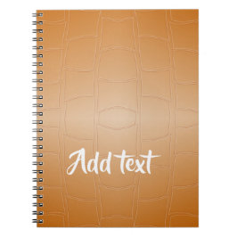 Cuaderno Cuero marrón texturizado