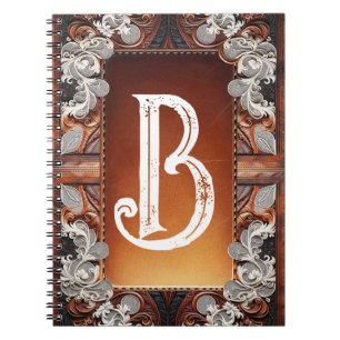 Cuaderno Cuero multicolor y Boda rústico elegante de encaje