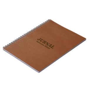 Cuaderno Cuero negro marrón