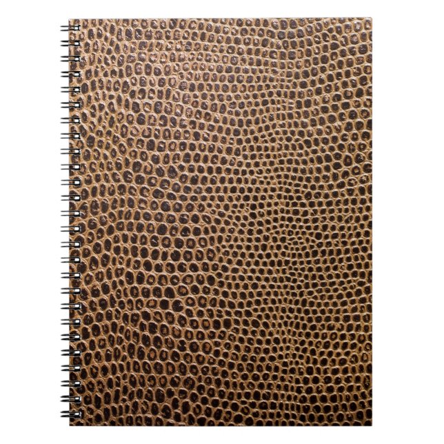 Cuaderno Cuero oscuro: fondo elegante y simple (Frente)