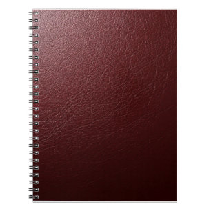 Cuaderno Cuero Oscuro Texturizado Rojo