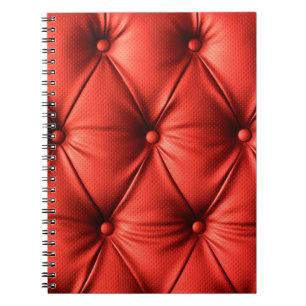 Cuaderno Cuero rojo, textura