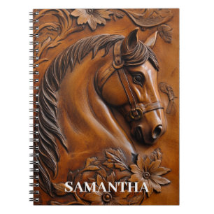 Cuaderno Cuero Sintético Para Caballo Personalizado