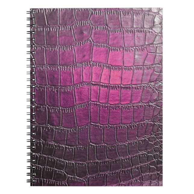 Cuaderno Cuero violeta vibrante: emboscada brillante. (Frente)