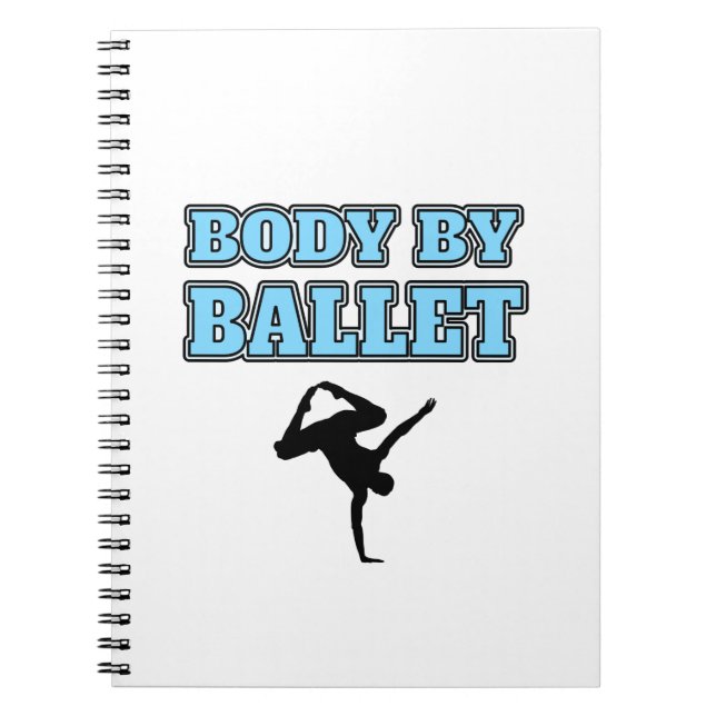 Cuaderno Cuerpo masculino del bailarín por el cuadrado del (Frente)