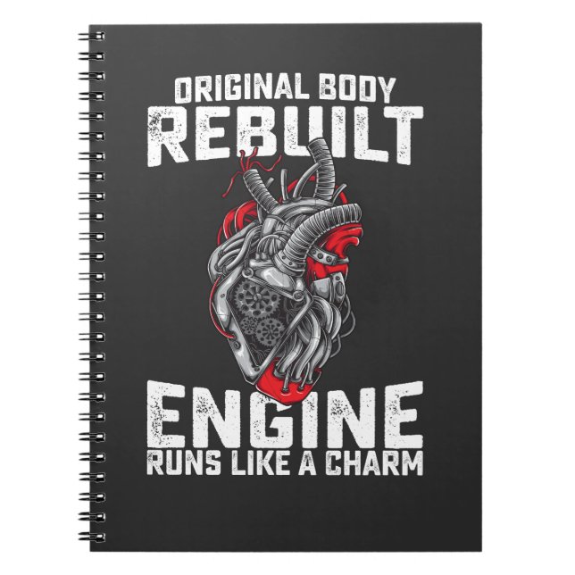 Cuaderno Cuerpo Original Motor Reconstruido Funciona Como U (Frente)