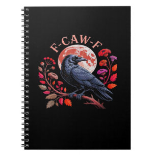 Cuaderno Cuervo Cuervo Divertido Gráfico Vintage F-Caw-F So