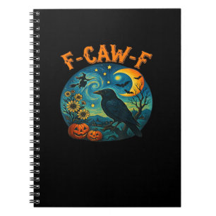 Cuaderno Cuervo Cuervo F-Caw-F Divertido Halloween Gótico C