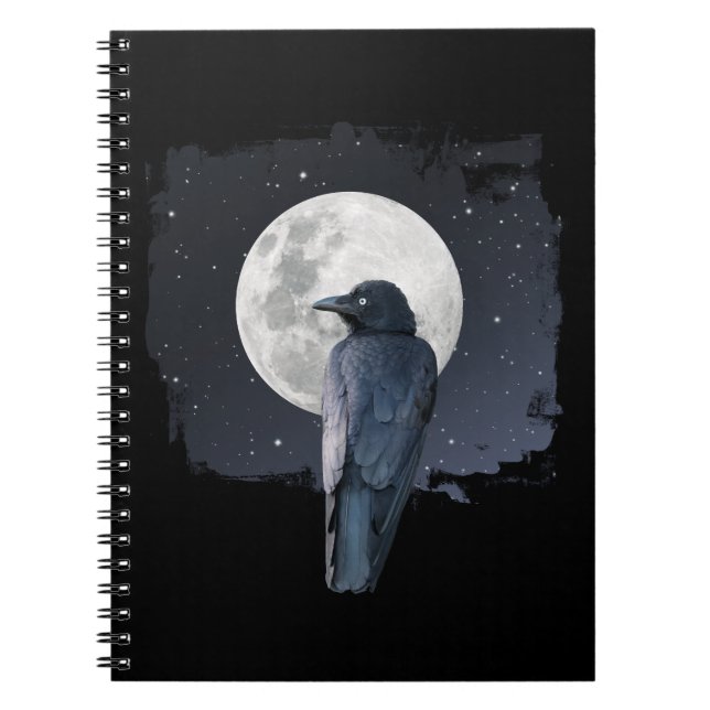 Cuaderno Cuervo del Bosque Luna Fría (Frente)