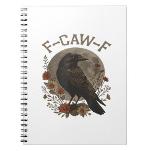 Cuaderno Cuervo Divertido F-Caw-F Humor Gótico Esencial De