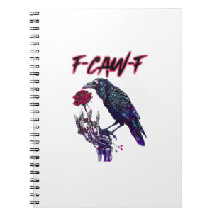 Cuaderno Cuervo divertido F-Caw-F Temporada espeluznante Ha