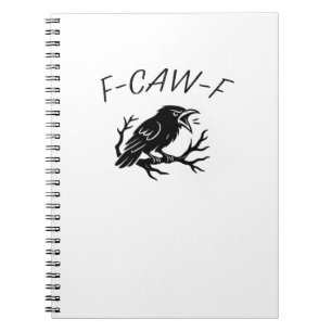 Cuaderno Cuervo enojado cuervo divertido humor gótico pájar