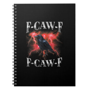 Cuaderno Cuervo F-Caw-F Pájaro Cuervo Mem Gótico