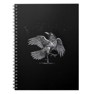 Cuaderno Cuervo, F-Caw-F Pájaro Divertido Luna Gótica Humor
