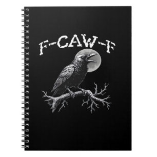 Cuaderno Cuervo F-Caw-F Pájaro Divertido Retro Clásico
