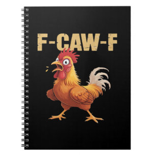 Cuaderno Cuervo gótico divertido humor F-Caw-F