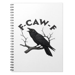 Cuaderno Cuervo Gótico Divertido Humor F-Caw-F Esencial Cre