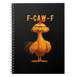 Cuaderno Cuervo gótico humor divertido F-Caw-F