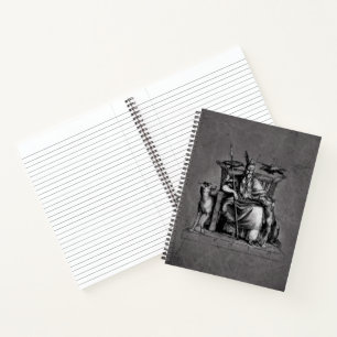 Cuaderno Cuervos de Odín en Trono de Piedra Mitología Vikin