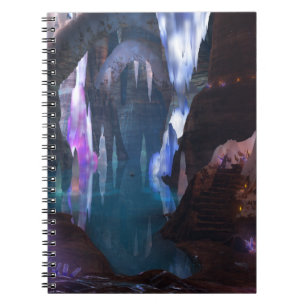 Cuaderno Cuevas relucientes por bloc de notas nocturno