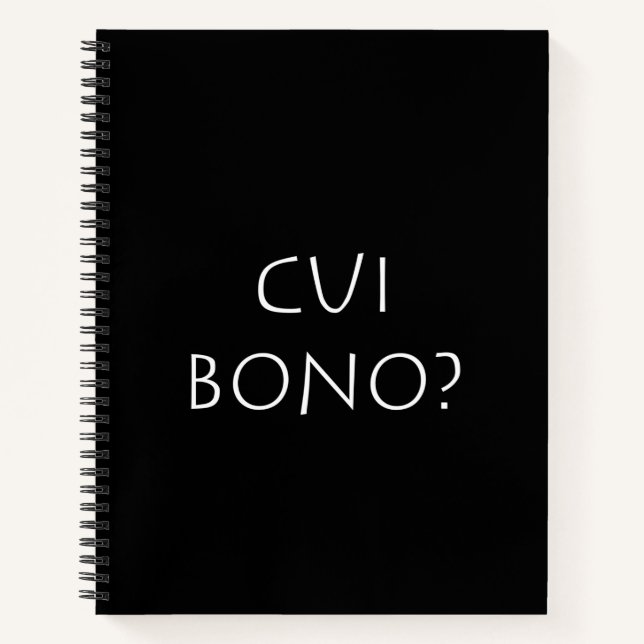 Cuaderno Cui bono (Anverso)