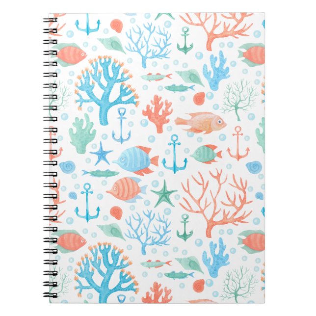 Cuaderno Cuidada acuática subacuática náutica (Frente)